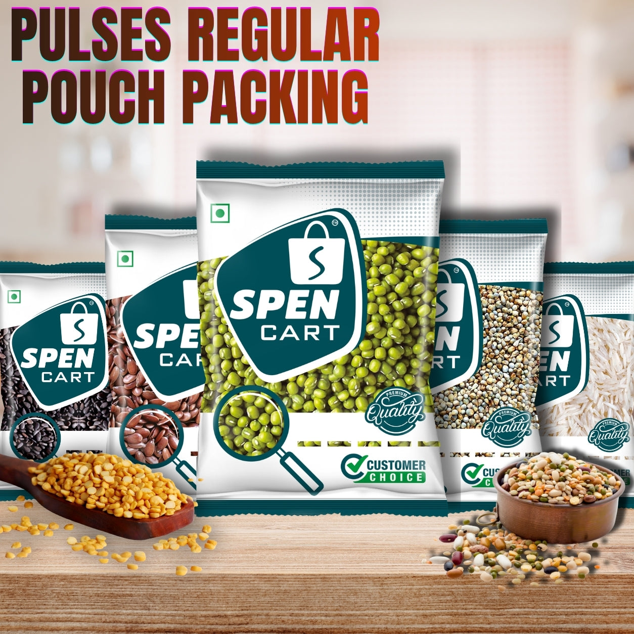 Pulses (Regular Pouch Packing)