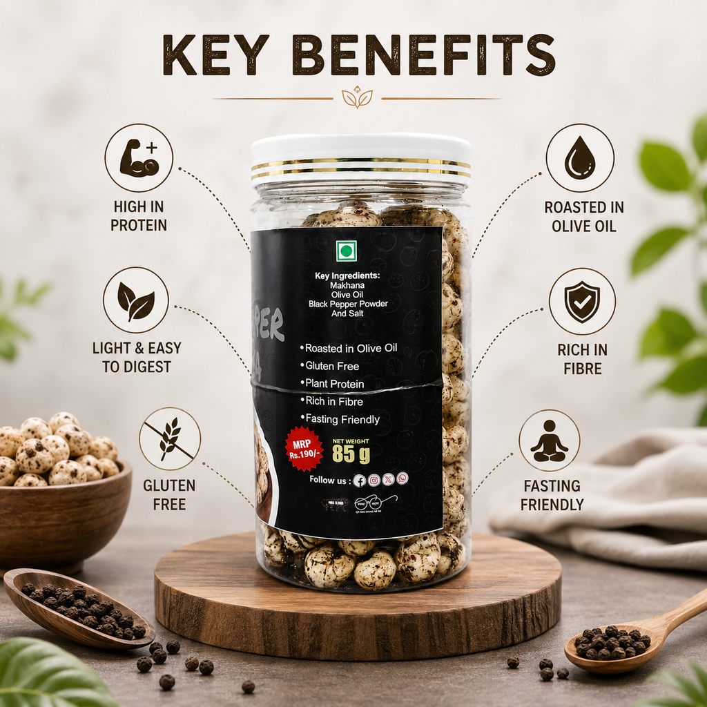 Black Pepper Roasted Makhana