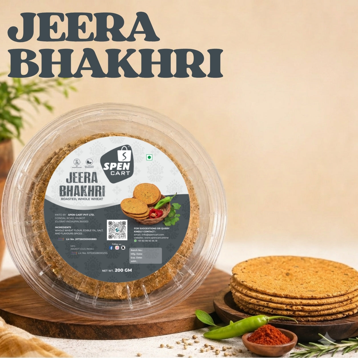 Jeera bhakhri | Crispy gujarati snacks