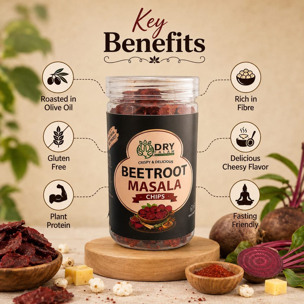 Beetroot Masala Chips