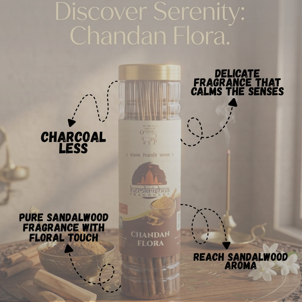Chandan Flora incense stick (ચંદન ફ્લોરા અગરબત્તી)