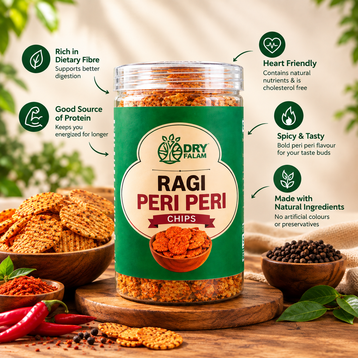 Ragi Peri Peri Chips