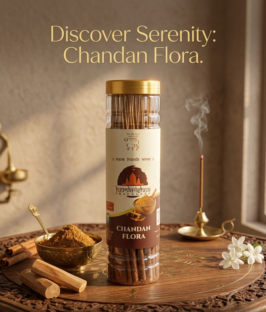 Chandan Flora incense stick (ચંદન ફ્લોરા અગરબત્તી)