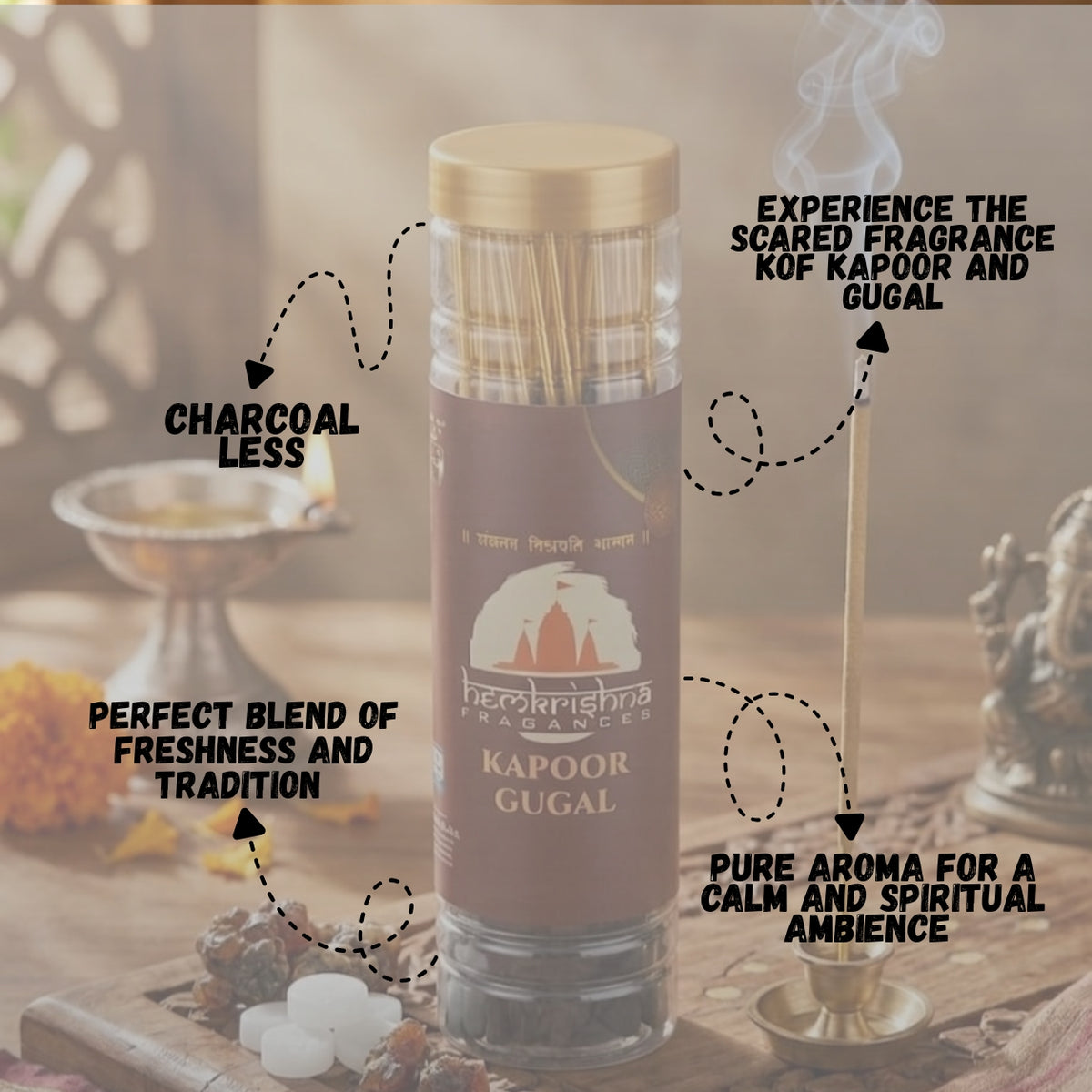 Kapoor gugal incense stick (કપૂર ગુગળ અગરબત્તી)