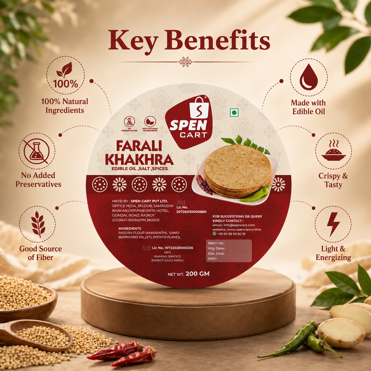 Farali Khakhra | Crispy Fasting Snack
