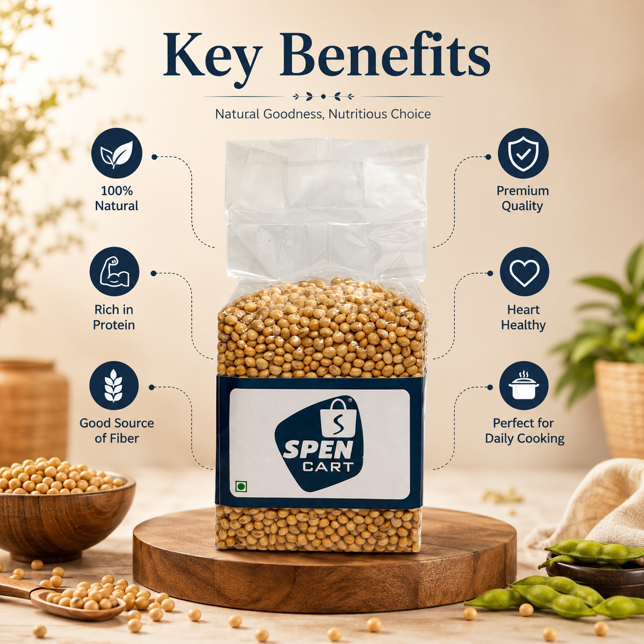 Whole Soybeans (સોયાબિન)